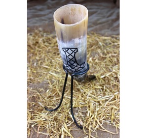 Eco-Friendly Polished Drinking Horn with Unique Nautical Design for Home Decor and Gifts From India - Product Image 1