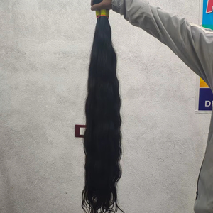 ผมมนุษย์คุณภาพสูงแบบดิบจากอินเดียใต้ แบบตรง ยาว 40 นิ้ว – ผมแท้จากวัดแบบเป็นมัด - Product Image 4