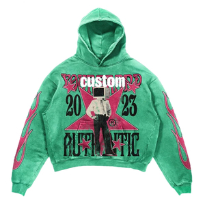 Ensemble de survêtement authentique personnalisé, sweat-shirt à capuche, pantalon évasé, imprimé flamme rose, streetwear unisexe adulte, printemps - Product Image 2