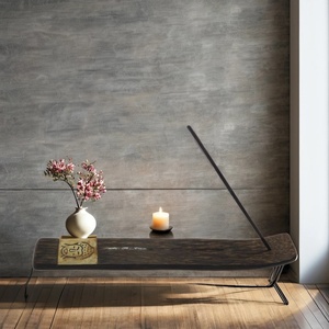 Handmade Eco-Friendly Indian Wooden Incense Holder Stick Burner Tray for Meditation & Home Aromatherapy Decor - Product Image 1