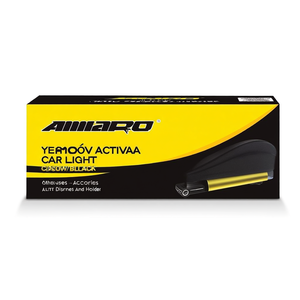กล่องใส่กระดาษทิชชู่ในรถยนต์ Amato สีเหลือง/ดำ อุปกรณ์ตกแต่งไฟรถยนต์ ที่ใส่และจ่ายกระดาษทิชชู่ในรถยนต์ - Product Image 2