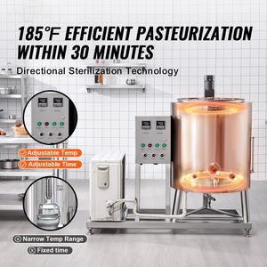Macchina Professionale per Pastorizzazione del Latte in Acciaio Inox di Grado Alimentare da 150L - Attrezzatura Professionale per Pastorizzazione - Product Image 2