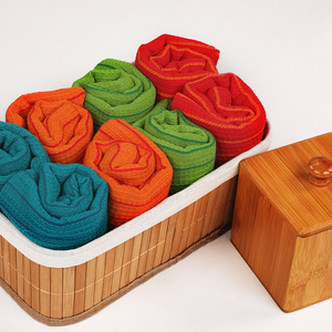 Multipurpose Organic Cotton Waffle Weave <b>Kitchen</b> Dish Towels-Durable Highly Water Absorbent for Cooking Cleaning Drying Utensils - Product Image 6