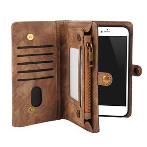 Custodia a Portafoglio 2 in 1 Magnetica in Pelle per iPhone 8 con 13 Scomparti per Carte e Tasca Porta Soldi con Cerniera Staccabile - Product Image 3