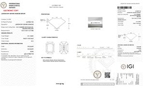 ใบรับรอง IGI เพชร CVD ที่เพาะเลี้ยงในห้องปฏิบัติการ รูปทรงเรเดียนท์ น้ำหนัก 1.00 กะรัต สีฟ้าสดใสแฟนซี ความสะอาดระดับ VS2 สำหรับเครื่องประดับที่น่าทึ่ง - Product Image 2