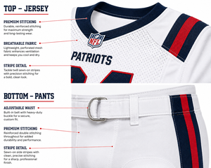 Uniforme de Fútbol Americano Transpirable de Última Moda, Servicio OEM, Ropa de Equipo, Diseño Personalizado, 100% Poliéster - Product Image 5