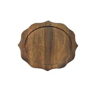 Handmade Oval Wooden Serving platter With Natural Wood Pattern Unfinished Finish For Decorative Use Round wooden plate - Product Image 2