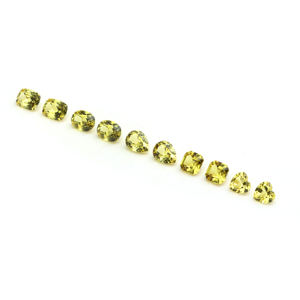 Saphirs jaunes cultivés en laboratoire, pierres facettées en vrac, tailles variées de 2x3 à 15x20 mm, pour la création de bijoux personnalisés, fournitures d'artisanat - Product Image 2