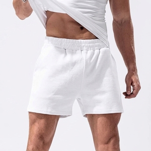 Shorts de sport décontractés pour hommes, taille élastique, en tissu tricoté peigné imprimé, respirant et infroissable, service OEM - Product Image 6