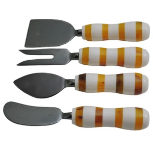 Kitchen Set Stainless Cheese <b>Knife</b> Poly Gift Resin Modern Design Wholesale Resin & Stein Less Steel Kitchen Cheese <b>Knives</b> Set - Product Image 1