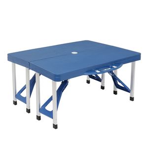 "Sturdy <b>Plastic</b> Siamese <b>Folding</b> <b>Table</b> for Easy Setup" - Product Image 4