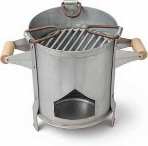 Parrilla de Carbón de Acero Inoxidable con Rejilla Extraíble - Product Image 1