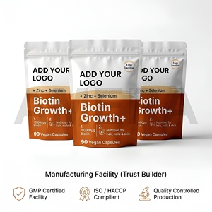 Capsules de biotine avec zinc et sélénium, fabricant OEM, supplément alimentaire en marque privée, fournisseur en gros - Product Image 4