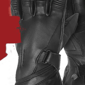 Anti-<b>Slip</b> Windproof <b>Full</b> Finger Motorcycle Racing Gloves with Hook & Loop Closure Shockproof Protective Leather Biker Gloves - Product Image 5