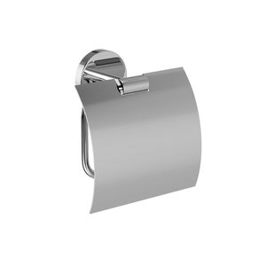 Porte-papier toilette avec couvercle, distributeur de rouleaux de papier toilette moderne pour salle de bain, support mural en acier inoxydable - Product Image 3