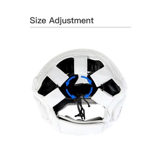 Casque de boxe intégral professionnel personnalisé en gros, équipement de protection, fermeture élastique réglable, unisexe, adulte, casque de boxe sportif - Product Image 4