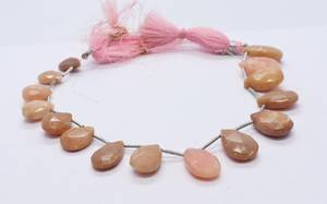 AAA Natural Pink <b>Opal</b> Faceted Pear Shape Briolette 7x9-9x14MM Pink <b>Opal</b> Gemstone Beads 8 Inch Strand High Quality Pear Beads - Product Image 3