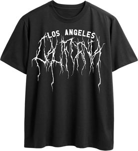 Camiseta Estampada para Hombre, Estilo Urbano, Diseño Gráfico Personalizado, Hombros Caídos, Talla Grande, Alta Calidad - Product Image 1