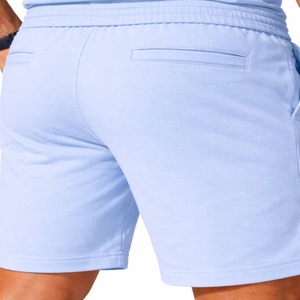 Ensemble polo et short pour homme, couleur unie, décontracté, deux pièces, tenue d'été, style smart casual, vêtements de sport confortables - Product Image 6