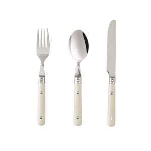 Juego de Cubiertos Modernos de Acero Inoxidable Mate, Cubertería Minimalista con Mangos de Plástico de Color Sólido, Vajilla para Mesa de Cocina - Product Image 2