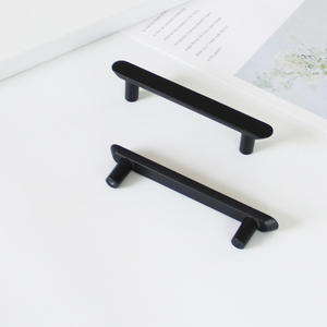 Durable Zinc Alloy Cabinet Handle Matte <b>Black</b> Modern for Kitchen Bathroom Bedroom Dresser Nightstands Furniture Hardware - Product Image 4