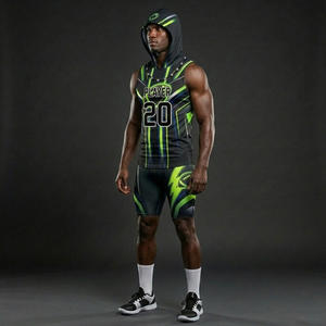 Uniformes de Fútbol 7V7 Personalizados con Nombre y Número, Conjunto de Camiseta de Equipo 100% Poliéster sin Mangas, Tallas Grandes, Transpirable - Product Image 6