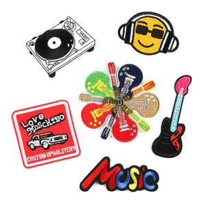Custom Design Embroidered <b>Iron</b>-On Patch Nonwoven Felt Handmade Round Shape with <b>7</b>-Day Sample Lead Time for Clothing - Product Image 1
