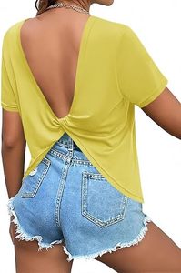 Top corto liso color granate de verano, camiseta de media manga, ropa exterior sexy para primavera y verano, blusa sin espalda hueca para playa y natación - Product Image 5