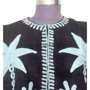 เสื้อแจ็คเก็ตคอตไรส์ลายดอกไม้พิมพ์ลายผ้าฝ้ายทอมือสำหรับผู้หญิง รุ่นปกติ แบรนด์ซูซานี คอตไรส์ สำหรับฤดูใบไม้ผลิ/ฤดูใบไม้ร่วง - Product Image 2