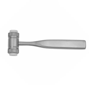 Maillet en os Mead 7 1/2" (25,8 mm de diamètre) avec têtes en nylon remplaçables, marteau manuel pour usage dentaire, orthopédique et chirurgical - Product Image 6