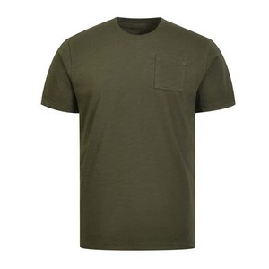 Camiseta de Hombre Verde Oscuro, 100% Algodón, Cuello Redondo, Manga Corta, Estilo Urbano, Tejido Transpirable - Product Image 6