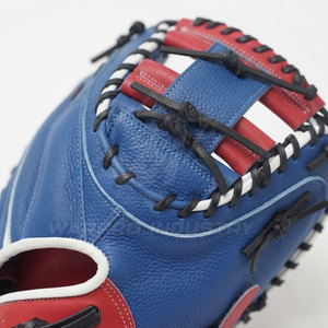 Guantes de béisbol de cuero con doble costura y diseño de muñeca ajustable para sesiones de entrenamiento en el campo interior y exterior. - Product Image 6