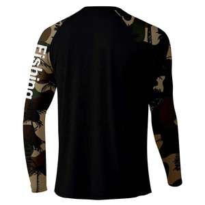 Camisetas de Pesca con Diseño Personalizado por Sublimación, Manga Larga, 100% Poliéster Spandex, Cuello Redondo, Ropa de Pesca de Alto Rendimiento - Product Image 6