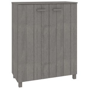 Scarpiera grigio chiaro HAMAR in legno massello pino 33.5 scarpiera "x 15.7" x 42.5 "eleganti scarpiere - Product Image 2