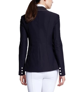 Chaquetas de Equitación al por Mayor, Color Azul Marino, con Ribete, Tela Elástica de Nailon, Corte Profesional, para Competencia de Equitación, Color Personalizado - Product Image 5