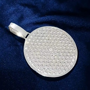 Custom Iced Out VVS Moissanite <b>Pendant</b> Hip Hop 925 <b>Silver</b> <b>Pendant</b> Personalized <b>Initial</b> Latter <b>Pendant</b> Rapper Bling <b>Pendant</b> - Product Image 3