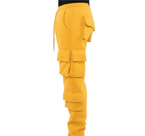 High Quality Men Multi-Pockets <b>Work</b> Wear <b>Trousers</b> Yellow Color Quick Dry Casual Pants Men Style <b>Trouser</b> Tactical Cargo <b>Work</b> Pant - Product Image 4
