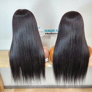 Virgin Vietnamese Hair HD Transparent Lace Front <b>Wigs</b> Double Drawn Glueless High Quality Long Human Hair for <b>Black</b> Women - Product Image 4