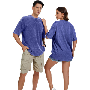 T-shirt surdimensionné personnalisé délavé à l'acide avec impression graphique en relief, en coton premium haute densité – Fournisseur de t-shirts tendance - Product Image 1