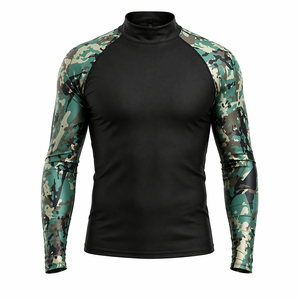 Men's Long Sleeve Rash Guard UV Protection Swim <b>Shirt</b> Quick Dry <b>Compression</b> Surfing Fishing Gym Workout Athletic Wear - Product Image 1