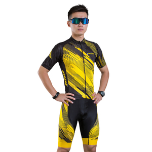 Conjunto de camisetas de ciclismo con cremallera para hombre, pantalones cortos de ciclismo de secado rápido, trajes de ciclismo de manga corta para hombre - Product Image 2