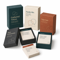 Fabricant de cartes flash personnalisées sur mesure, jeu de cartes de questions pour adultes avec boîte, jeu de cartes de société pour la famille avec boîte de jeu