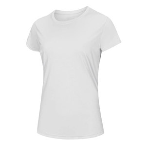 Camiseta Corta de Moda para Mujer, Diseño Sólido, Talla Grande, para Otoño, Cuello Redondo, Corte Holgado, Informal - Product Image 5