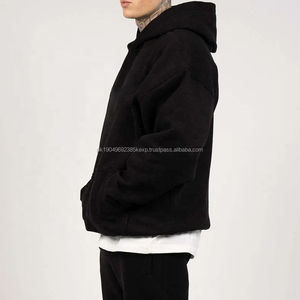 Sudadera con Capucha Lisa de Alta Calidad, Estilo Urbano, Sin Cordones, Personalizable, Talla Grande para Hombre, MOQ Bajo - Product Image 3