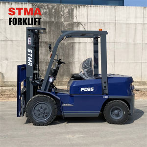 Carretilla elevadora diésel STMA de 3,5 toneladas, alta eficiencia, mayor vida útil con mástil de 3 etapas de 4500mm, piezas de elevación de horquilla opcionales - Product Image 2