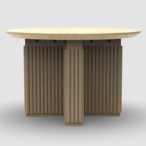 Modern Solid Wood Customized <b>Foldable</b> Round Coffee <b>Table</b> for Restaurant Hotel Mall & Gym Use - Product Image 3