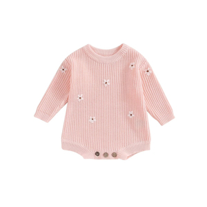 Body de Bambú para Bebé, Suave, Transpirable, Ecológico, Ropa Infantil, Body Floral para Bebé, Conjunto de Algodón Cómodo y Bonito - Product Image 1
