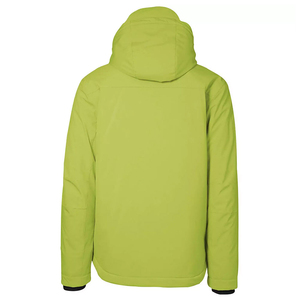 <b>Men's</b> <b>Long</b> Hooded Puffer <b>Jacket</b> Waterproof Windproof Sporty Winter Outdoor Zipper Closure Solid Green Color - Product Image 5