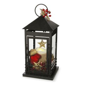 Vintage Farmhouse <b>Candle</b> <b>Lantern</b> Black <b>Lantern</b> Iron Metal Hanging <b>Lantern</b> <b>Candle</b> Holder Indoor <b>Outdoor</b> Christmas Home Decor - Product Image 4