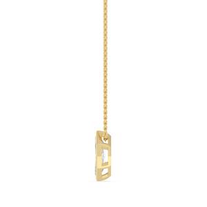 Moderno Colgante de Oro Blanco de 9K con Diamante Creado en Laboratorio de 1.06 CTW, Corte Marquesa Escalonado, Gema de Lujo para Mujer, Ideal para Ocasiones Especiales - Product Image 6